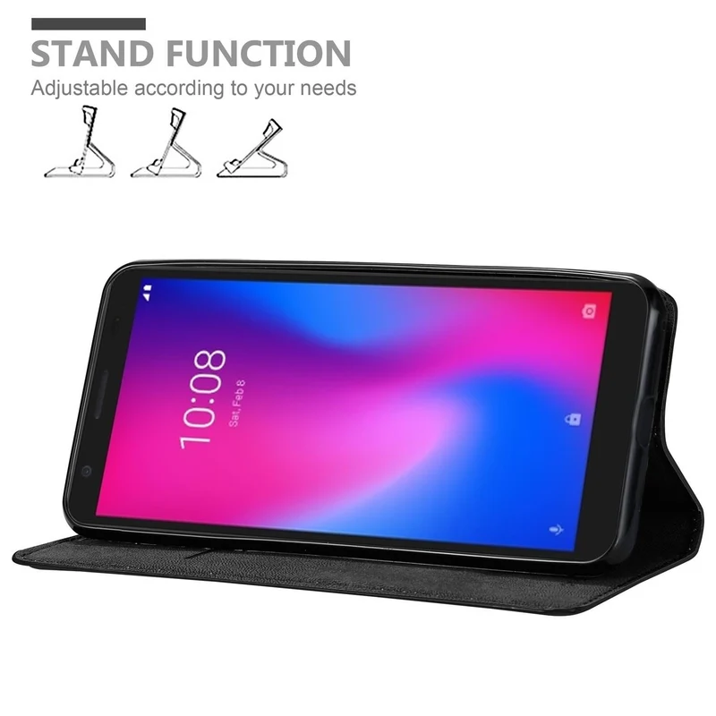 Cadorabo Hülle kompatibel mit ZTE Blade A3 2020 Schutzhülle mit Magnetverschluss, Standfunktion und Kartenfach