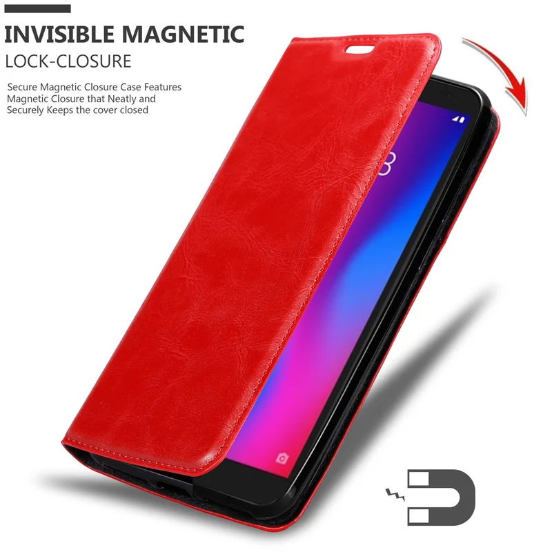 Cadorabo Hülle kompatibel mit ZTE Blade A3 2020 Schutzhülle mit Magnetverschluss, Standfunktion und Kartenfach