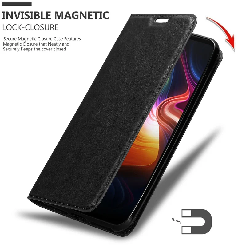Cadorabo Hülle kompatibel mit ZTE Nubia PLAY 5G Schutzhülle mit Magnetverschluss, Standfunktion und Kartenfach