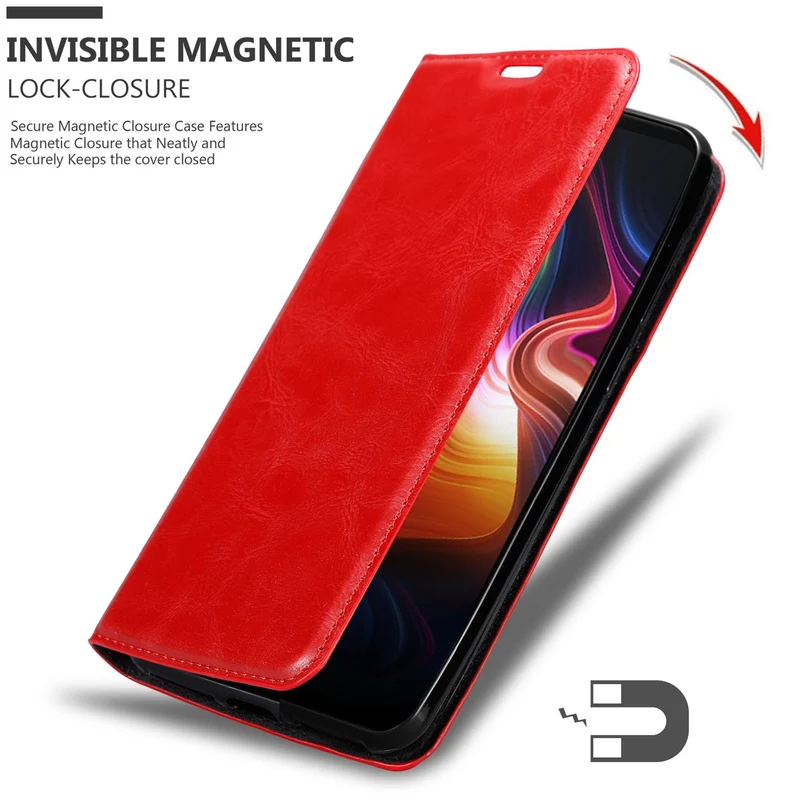 Cadorabo Hülle kompatibel mit ZTE Nubia PLAY 5G Schutzhülle mit Magnetverschluss, Standfunktion und Kartenfach