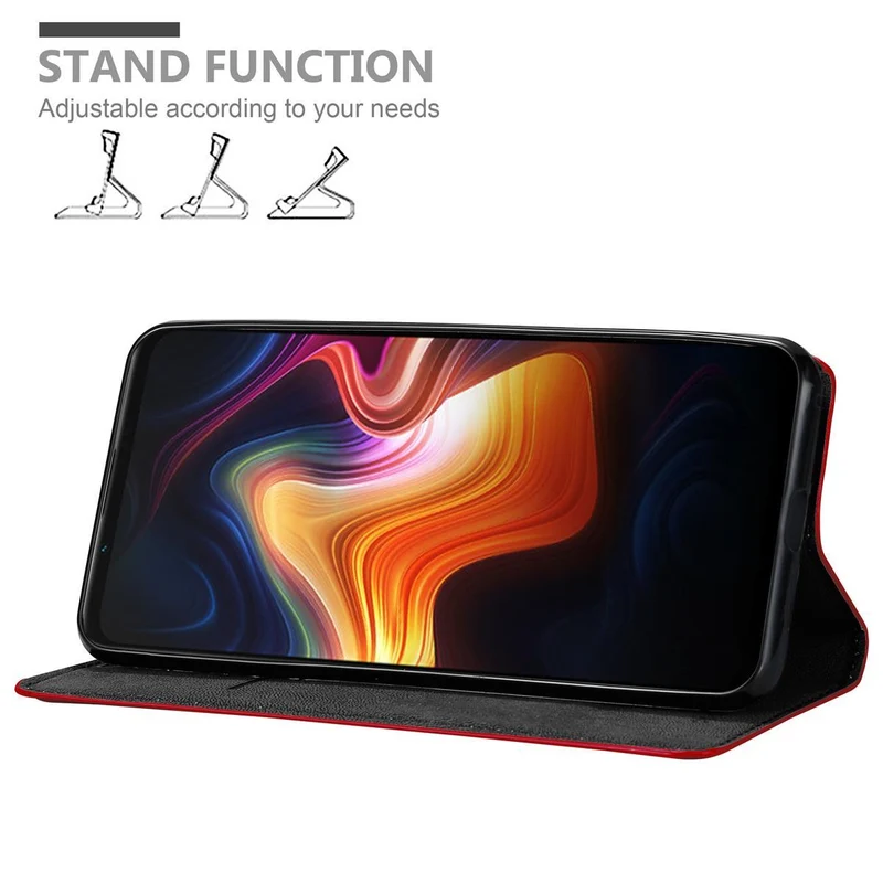 Cadorabo Hülle kompatibel mit ZTE Nubia PLAY 5G Schutzhülle mit Magnetverschluss, Standfunktion und Kartenfach