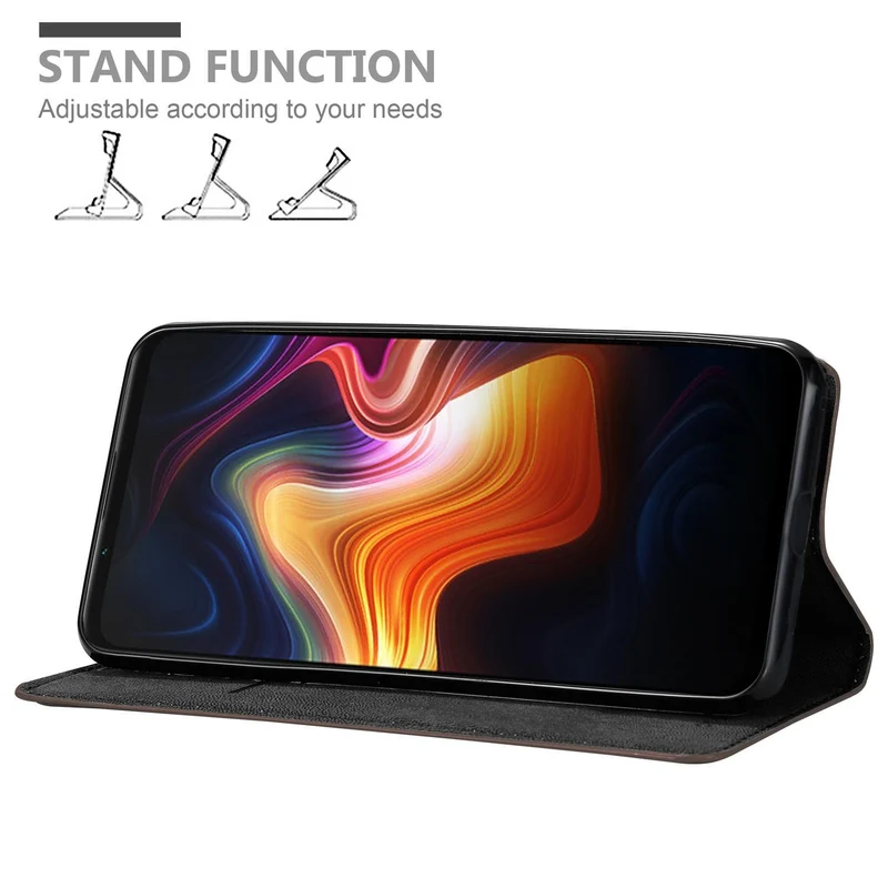 Cadorabo Hülle kompatibel mit ZTE Nubia PLAY 5G Schutzhülle mit Magnetverschluss, Standfunktion und Kartenfach