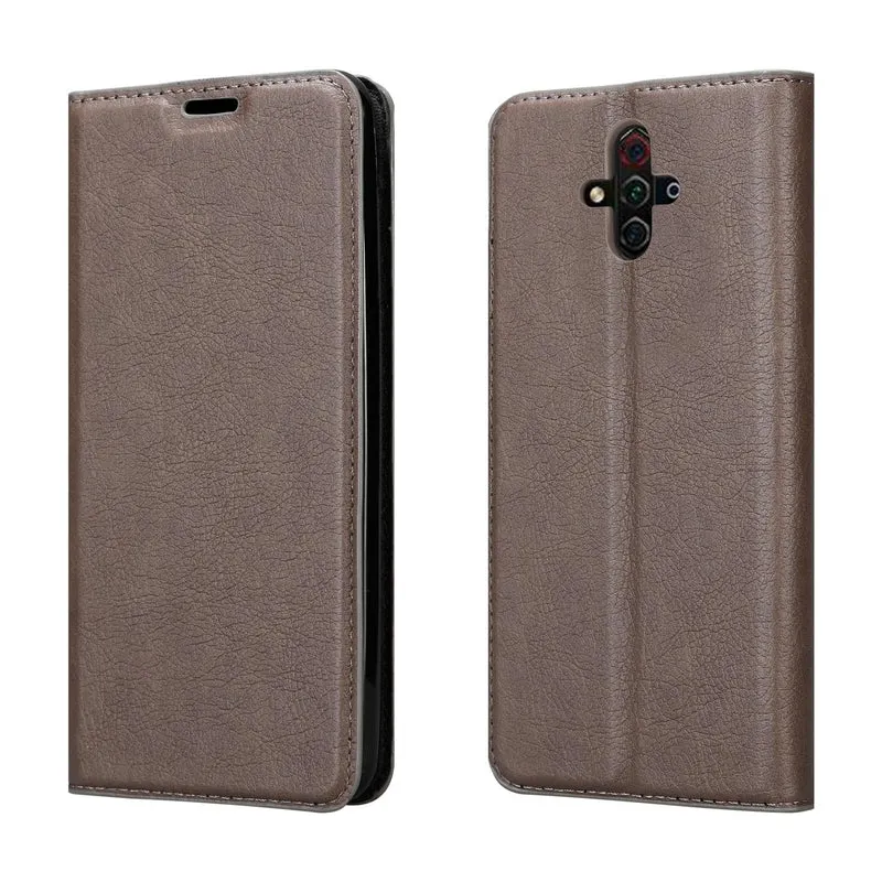 Cadorabo Hülle kompatibel mit ZTE Nubia PLAY 5G Schutzhülle mit Magnetverschluss, Standfunktion und Kartenfach
