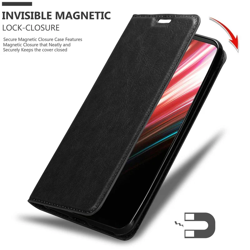 Cadorabo Hülle kompatibel mit ZTE Nubia Red Magic 5S Schutzhülle mit Magnetverschluss, Standfunktion und Kartenfach