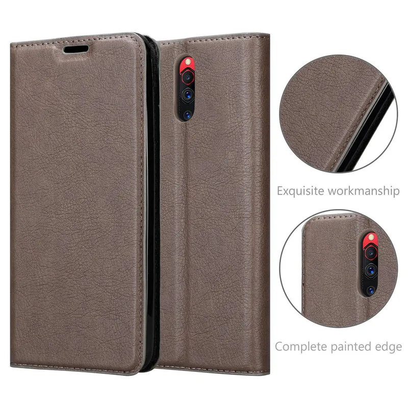 Cadorabo Hülle kompatibel mit ZTE Nubia Red Magic 5S Schutzhülle mit Magnetverschluss, Standfunktion und Kartenfach