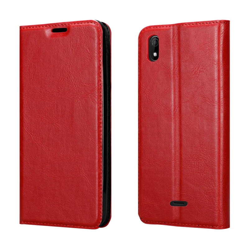 Cadorabo Hülle kompatibel mit WIKO Y61 Schutzhülle mit Magnetverschluss, Standfunktion und Kartenfach