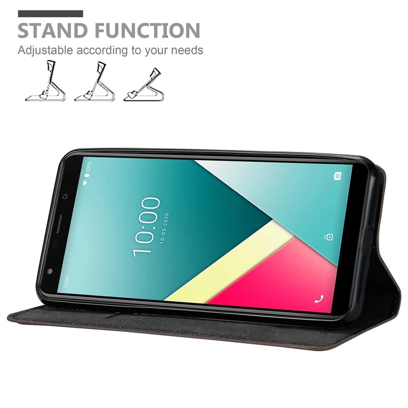 Cadorabo Hülle kompatibel mit WIKO Y61 Schutzhülle mit Magnetverschluss, Standfunktion und Kartenfach