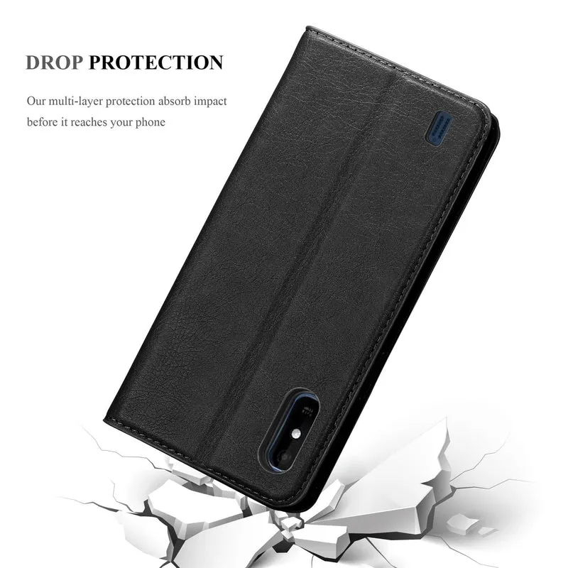 Cadorabo Hülle kompatibel mit WIKO Y81 Schutzhülle mit Magnetverschluss, Standfunktion und Kartenfach