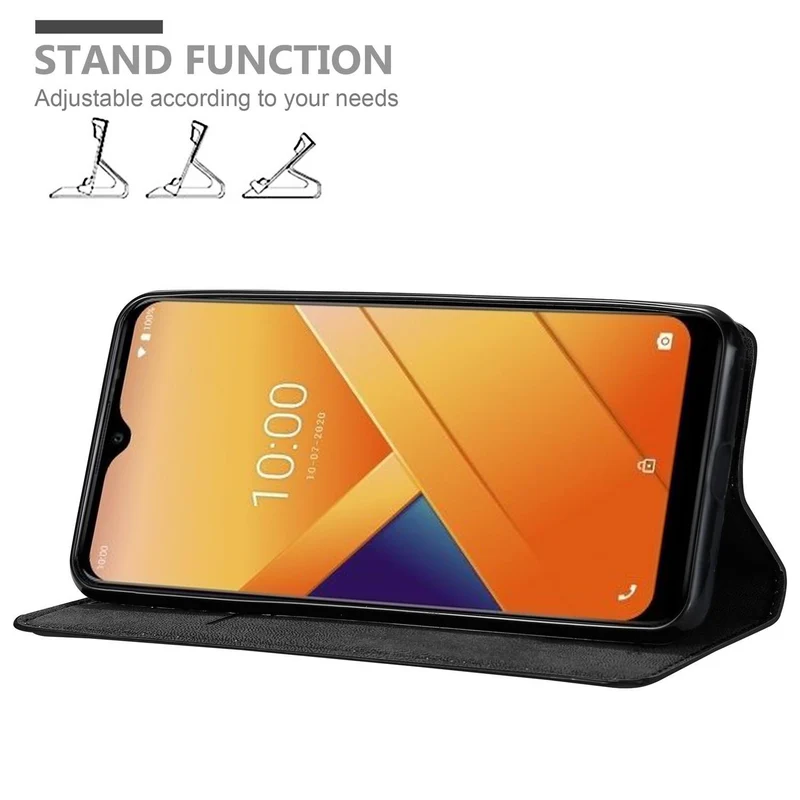 Cadorabo Hülle kompatibel mit WIKO Y81 Schutzhülle mit Magnetverschluss, Standfunktion und Kartenfach