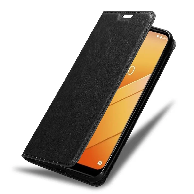 Cadorabo Hülle kompatibel mit WIKO Y81 Schutzhülle mit Magnetverschluss, Standfunktion und Kartenfach