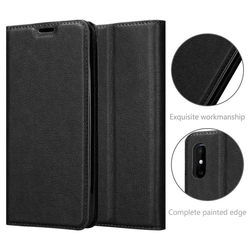 Cadorabo Hülle kompatibel mit WIKO Y81 Schutzhülle mit Magnetverschluss, Standfunktion und Kartenfach