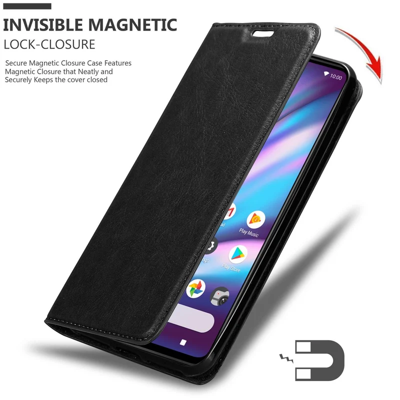 Cadorabo Hülle kompatibel mit WIKO VIEW 5 PLUS Schutzhülle mit Magnetverschluss, Standfunktion und Kartenfach