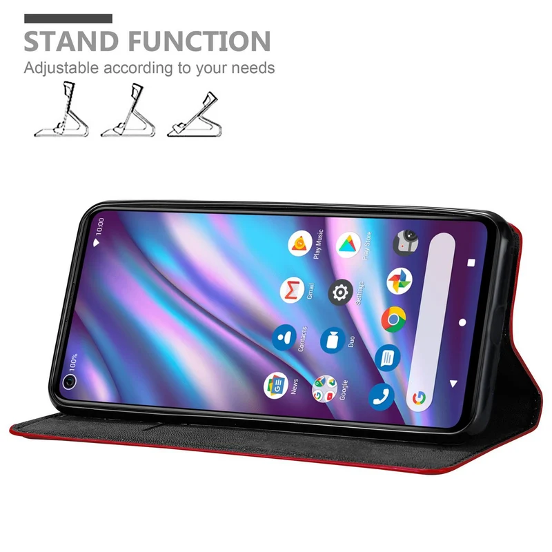 Cadorabo Hülle kompatibel mit WIKO VIEW 5 PLUS Schutzhülle mit Magnetverschluss, Standfunktion und Kartenfach