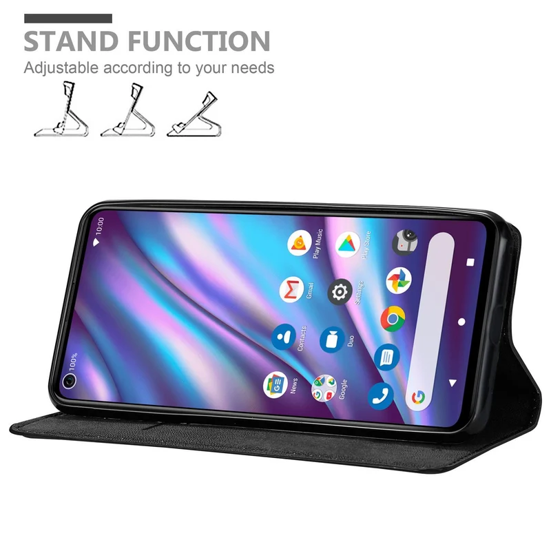 Cadorabo Hülle kompatibel mit WIKO VIEW 5 Schutzhülle mit Magnetverschluss, Standfunktion und Kartenfach