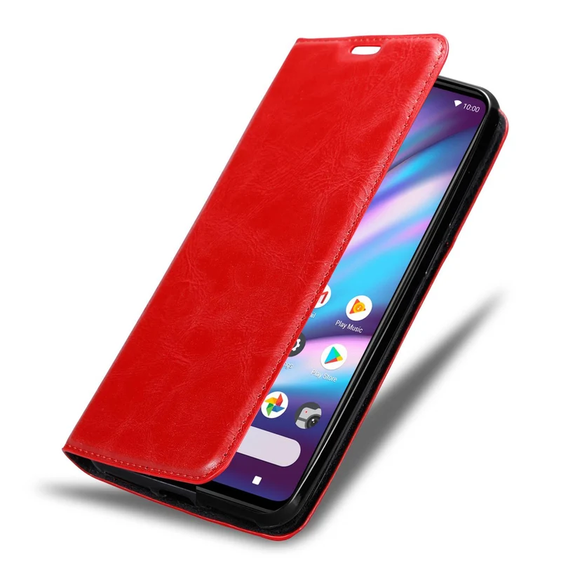 Cadorabo Hülle kompatibel mit WIKO VIEW 5 Schutzhülle mit Magnetverschluss, Standfunktion und Kartenfach