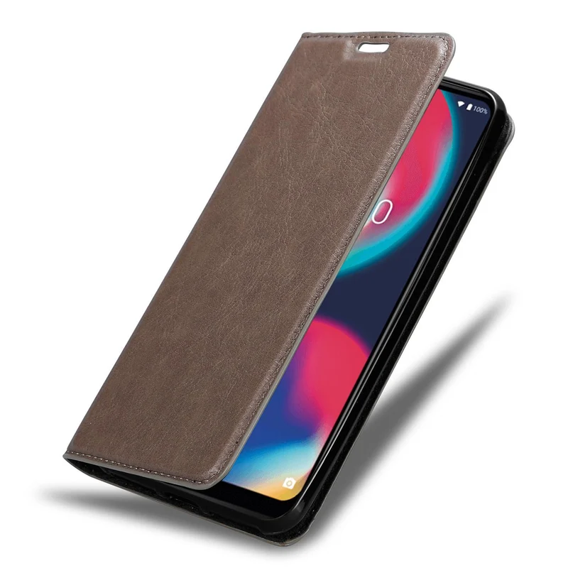 Cadorabo Hülle kompatibel mit WIKO VIEW 4 LITE Schutzhülle mit Magnetverschluss, Standfunktion und Kartenfach