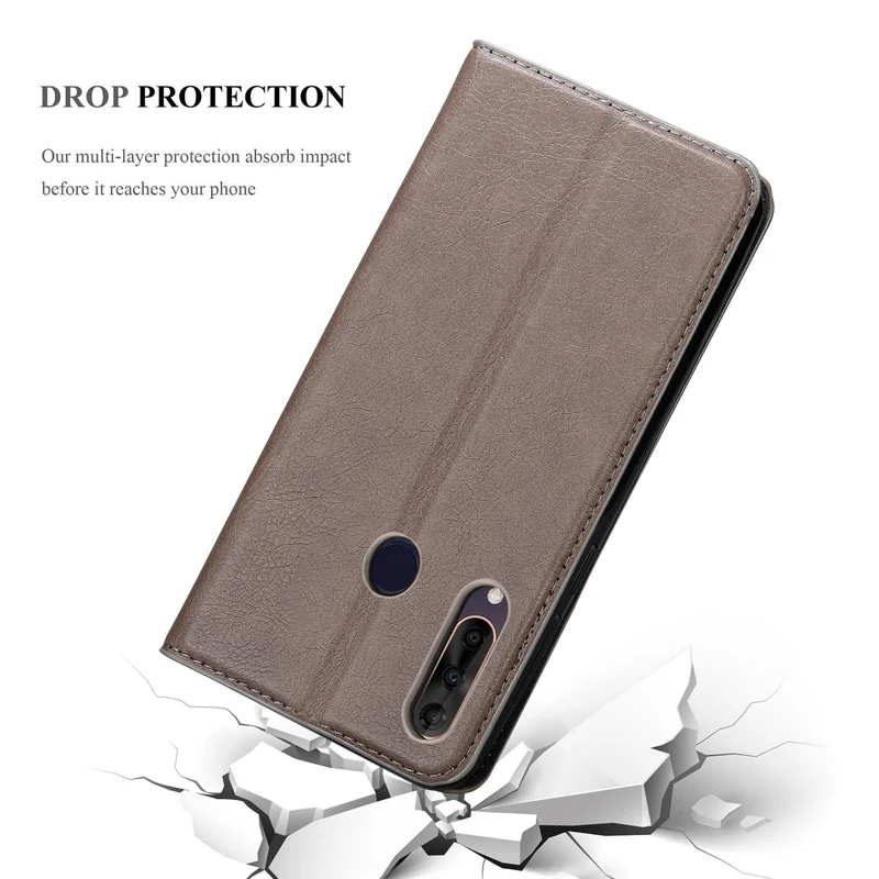Cadorabo Hülle kompatibel mit WIKO VIEW 4 LITE Schutzhülle mit Magnetverschluss, Standfunktion und Kartenfach