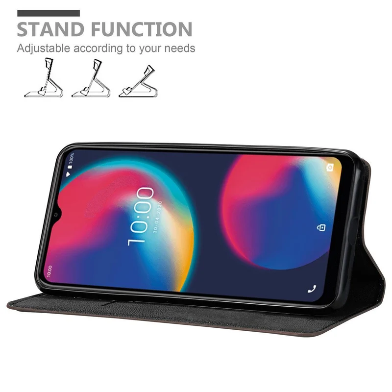 Cadorabo Hülle kompatibel mit WIKO VIEW 4 LITE Schutzhülle mit Magnetverschluss, Standfunktion und Kartenfach