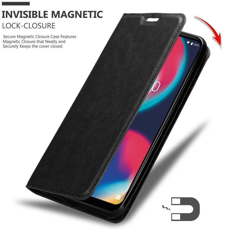 Cadorabo Hülle kompatibel mit WIKO VIEW 4 Schutzhülle mit Magnetverschluss, Standfunktion und Kartenfach