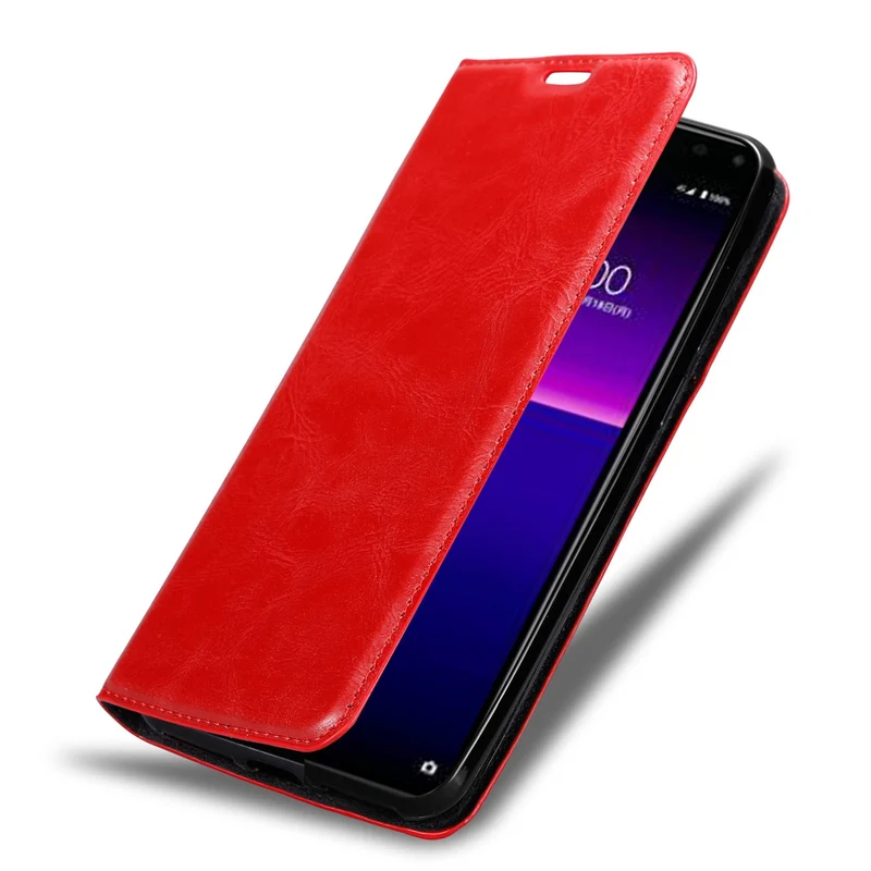 Cadorabo Hülle kompatibel mit Sony Xperia 20 Schutzhülle mit Magnetverschluss, Standfunktion und Kartenfach