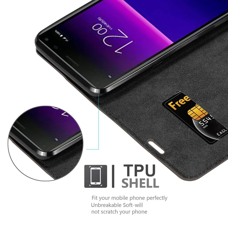 Cadorabo Hülle kompatibel mit Sony Xperia 20 Schutzhülle mit Magnetverschluss, Standfunktion und Kartenfach