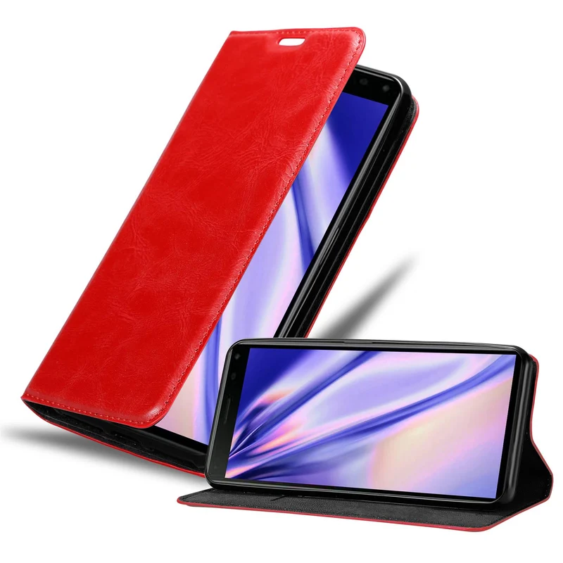 Cadorabo Hülle kompatibel mit Sony Xperia 8 Schutzhülle mit Magnetverschluss, Standfunktion und Kartenfach