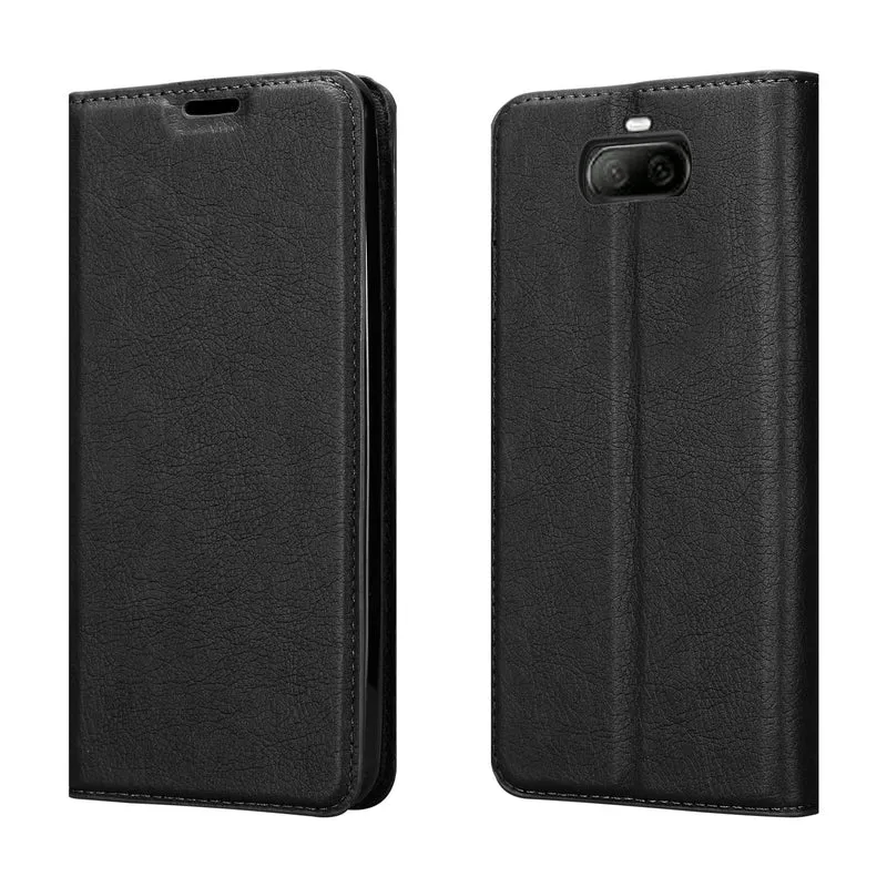 Cadorabo Hülle kompatibel mit Sony Xperia 8 Schutzhülle mit Magnetverschluss, Standfunktion und Kartenfach