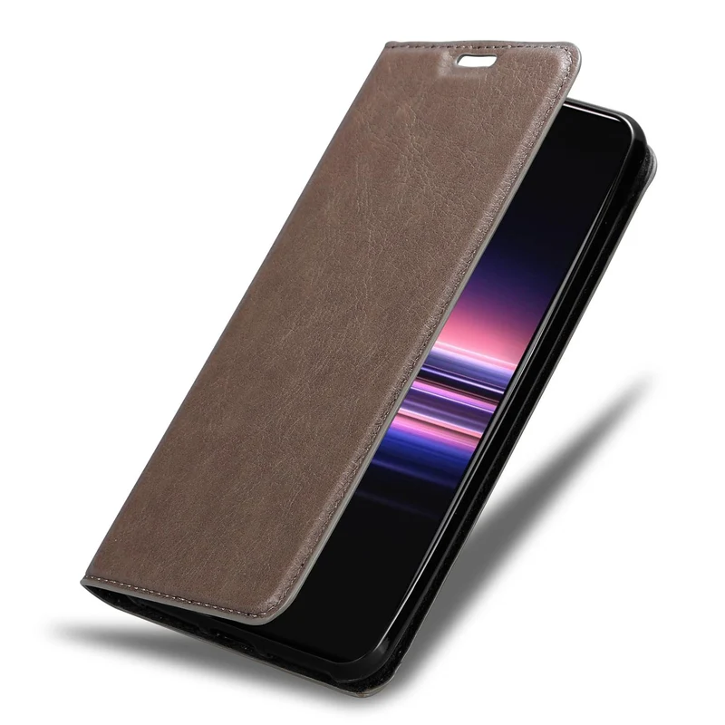 Cadorabo Hülle kompatibel mit Sony Xperia 5 II Schutzhülle mit Magnetverschluss, Standfunktion und Kartenfach