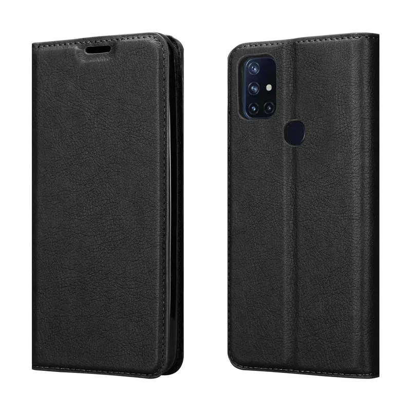 Cadorabo Hülle kompatibel mit OnePlus Nord N10 5G Schutzhülle mit Magnetverschluss, Standfunktion und Kartenfach