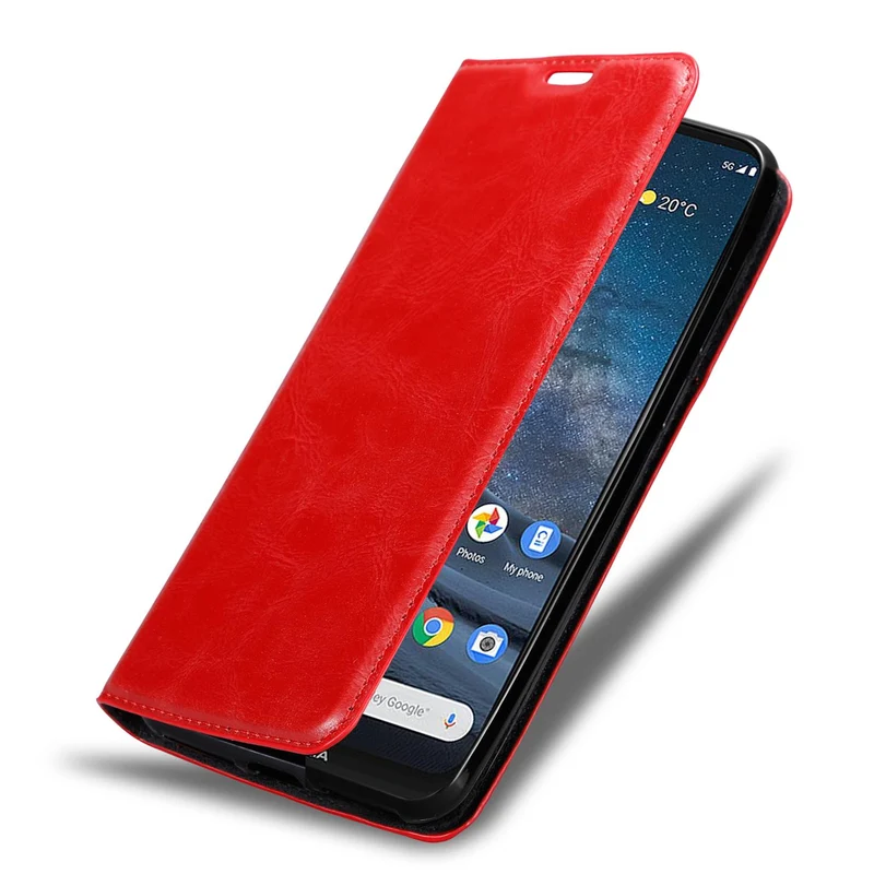 Cadorabo Hülle kompatibel mit Nokia 8,3 Schutzhülle mit Magnetverschluss, Standfunktion und Kartenfach