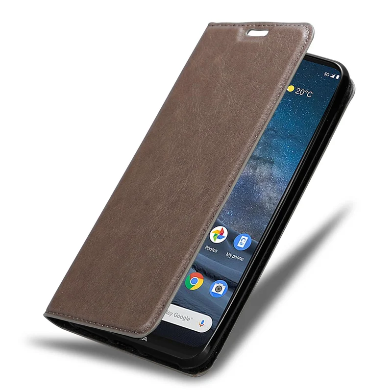 Cadorabo Hülle kompatibel mit Nokia 8,3 Schutzhülle mit Magnetverschluss, Standfunktion und Kartenfach