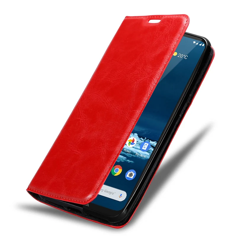 Cadorabo Hülle kompatibel mit Nokia 5,3 Schutzhülle mit Magnetverschluss, Standfunktion und Kartenfach