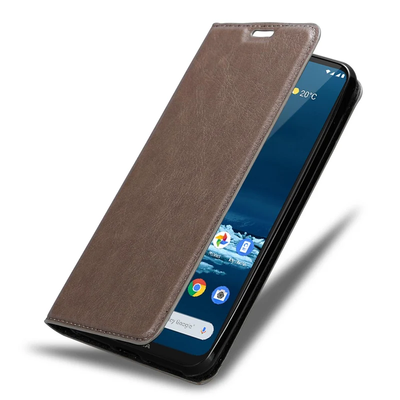 Cadorabo Hülle kompatibel mit Nokia 5,3 Schutzhülle mit Magnetverschluss, Standfunktion und Kartenfach