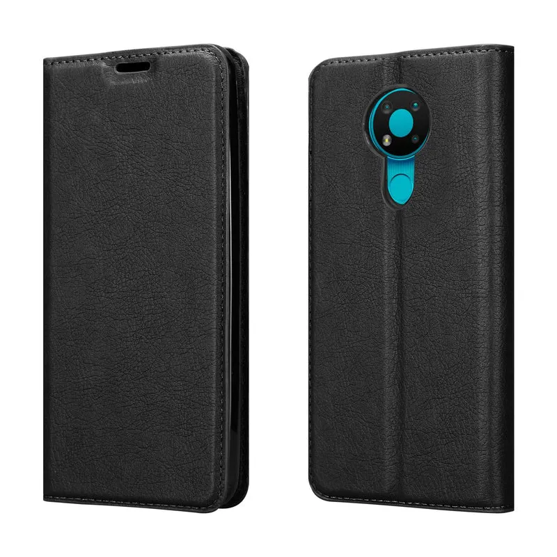 Cadorabo Hülle kompatibel mit Nokia 3,4 Schutzhülle mit Magnetverschluss, Standfunktion und Kartenfach