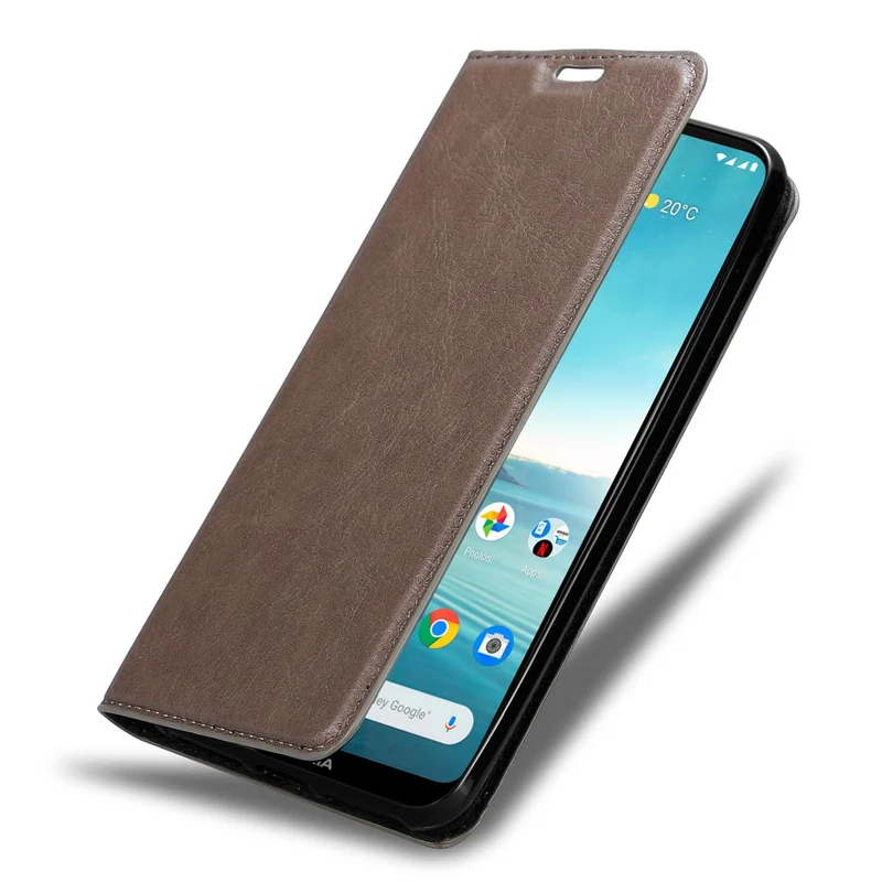 Cadorabo Hülle kompatibel mit Nokia 3,4 Schutzhülle mit Magnetverschluss, Standfunktion und Kartenfach
