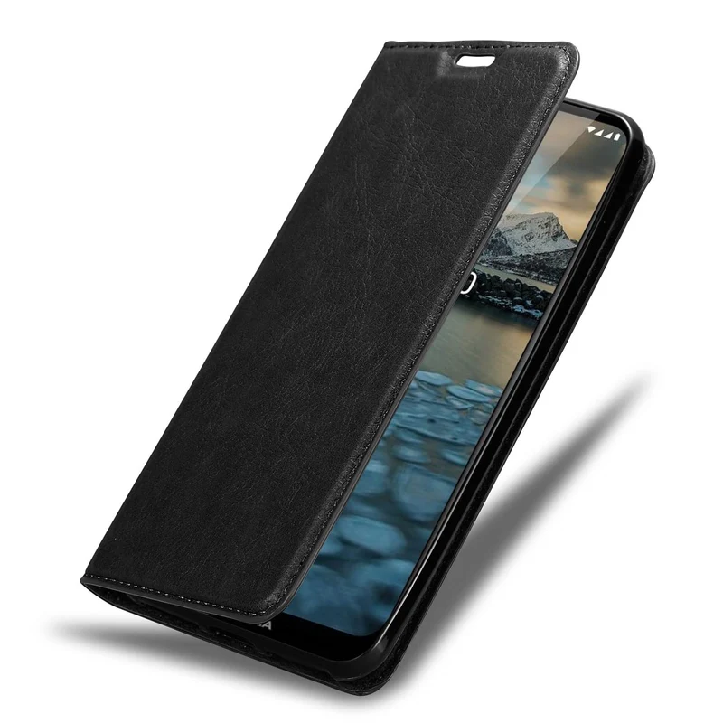 Cadorabo Hülle kompatibel mit Nokia 2,4 Schutzhülle mit Magnetverschluss, Standfunktion und Kartenfach