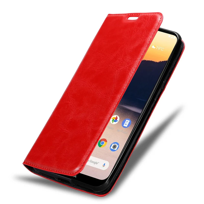 Cadorabo Hülle kompatibel mit Nokia 2,3 Schutzhülle mit Magnetverschluss, Standfunktion und Kartenfach