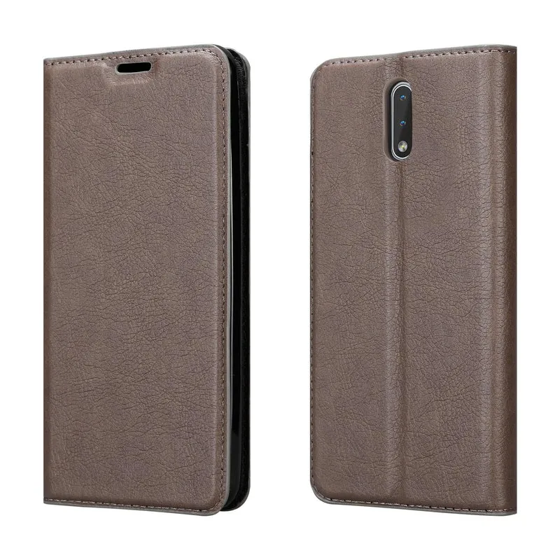 Cadorabo Hülle kompatibel mit Nokia 2,3 Schutzhülle mit Magnetverschluss, Standfunktion und Kartenfach
