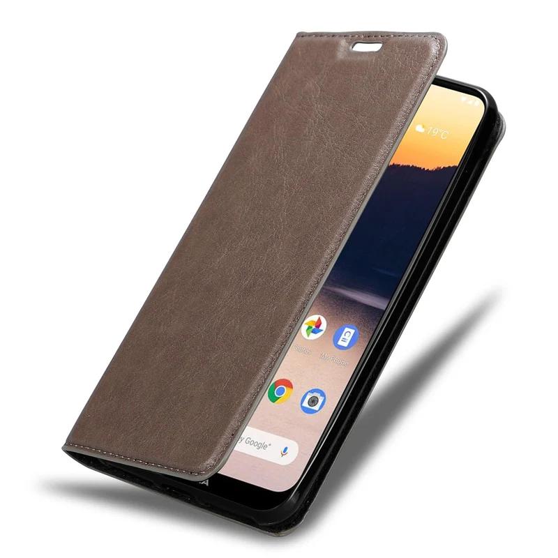 Cadorabo Hülle kompatibel mit Nokia 2,3 Schutzhülle mit Magnetverschluss, Standfunktion und Kartenfach