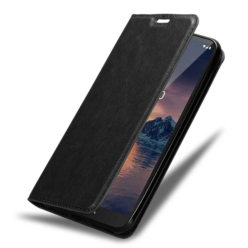 Cadorabo Hülle kompatibel mit Nokia 1,3 Schutzhülle mit Magnetverschluss, Standfunktion und Kartenfach