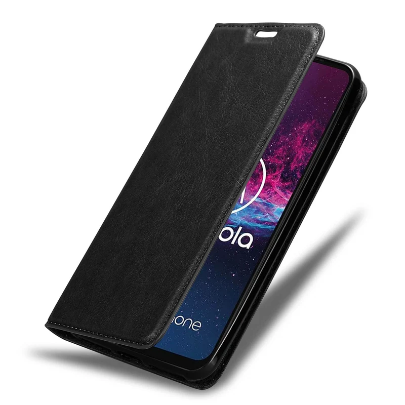 Cadorabo Hülle kompatibel mit Motorola ONE ACTION Schutzhülle mit Magnetverschluss, Standfunktion und Kartenfach