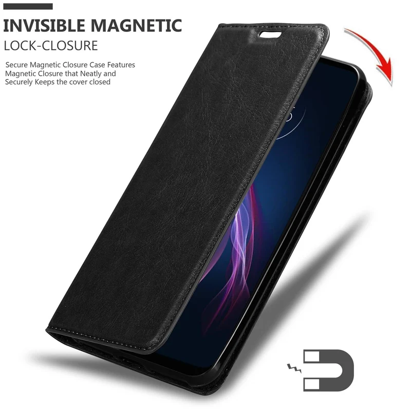 Cadorabo Hülle kompatibel mit Motorola ONE FUSION+ Schutzhülle mit Magnetverschluss, Standfunktion und Kartenfach