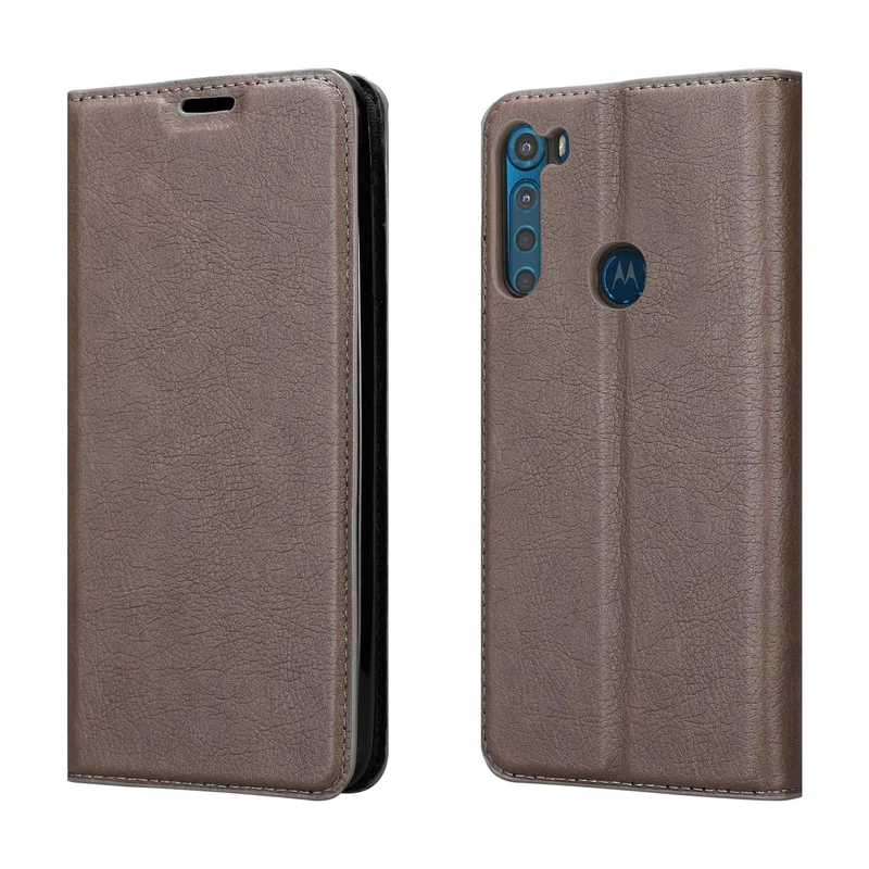 Cadorabo Hülle kompatibel mit Motorola ONE FUSION+ Schutzhülle mit Magnetverschluss, Standfunktion und Kartenfach