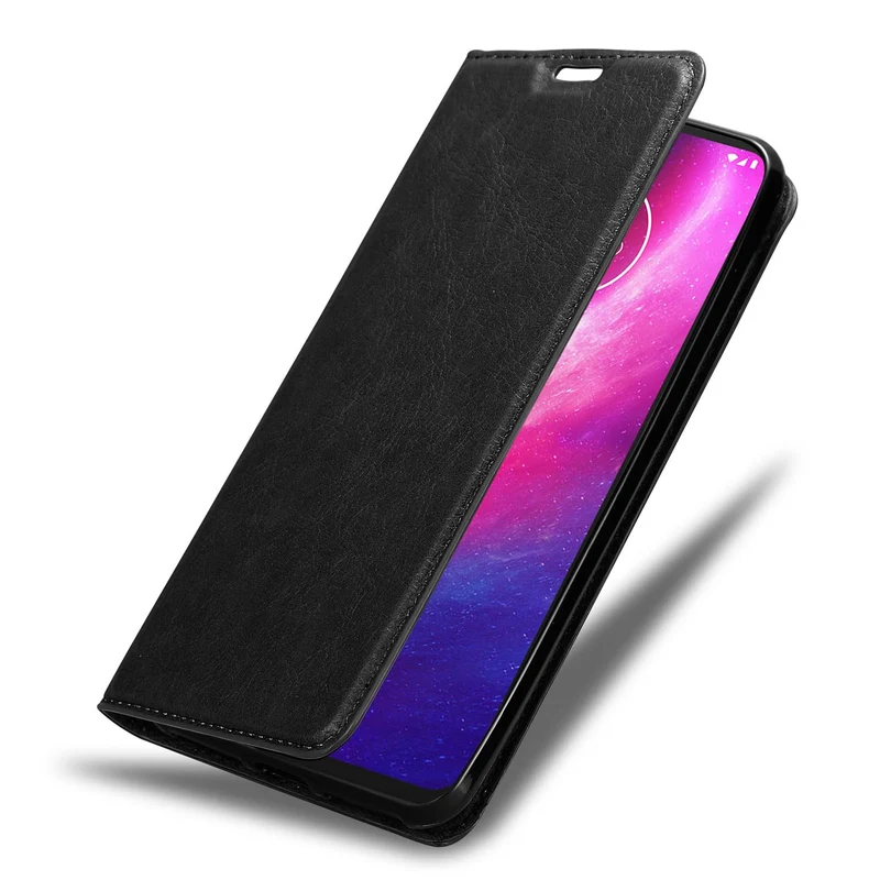Cadorabo Hülle kompatibel mit Motorola ONE HYPER Schutzhülle mit Magnetverschluss, Standfunktion und Kartenfach