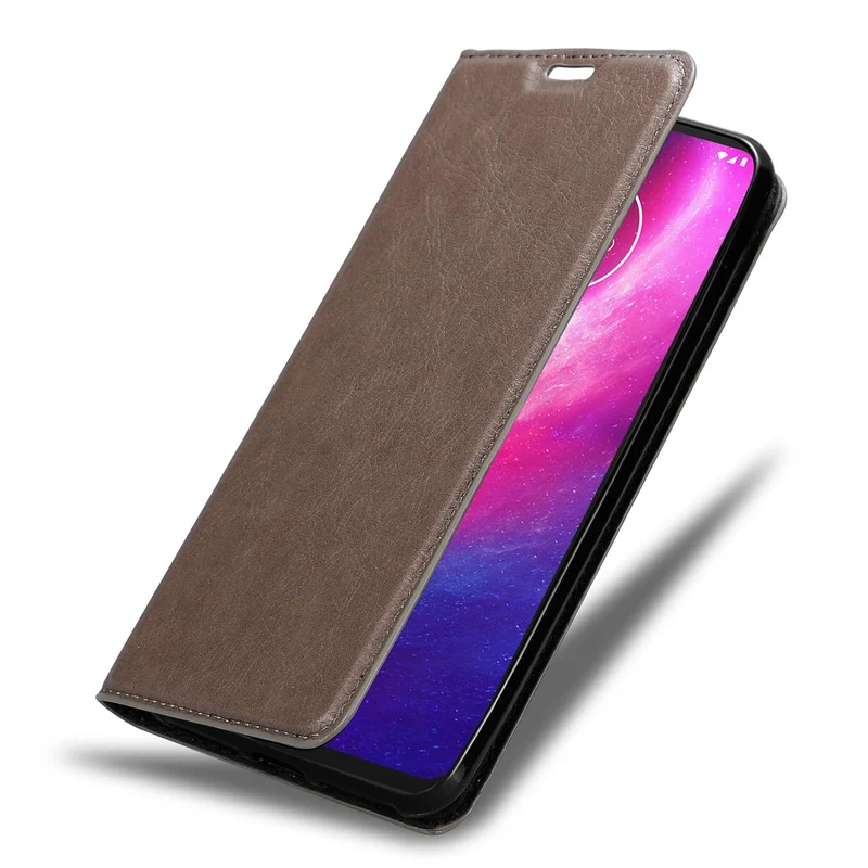 Cadorabo Hülle kompatibel mit Motorola ONE HYPER Schutzhülle mit Magnetverschluss, Standfunktion und Kartenfach