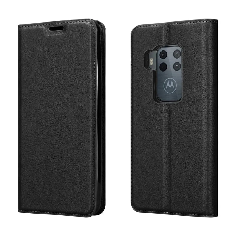 Cadorabo Hülle kompatibel mit Motorola ONE PRO / ONE ZOOM Schutzhülle mit Magnetverschluss, Standfunktion und Kartenfach