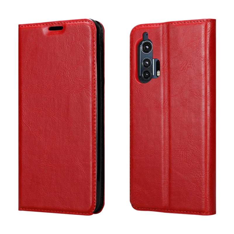 Cadorabo Hülle kompatibel mit Motorola EDGE+ Schutzhülle mit Magnetverschluss, Standfunktion und Kartenfach