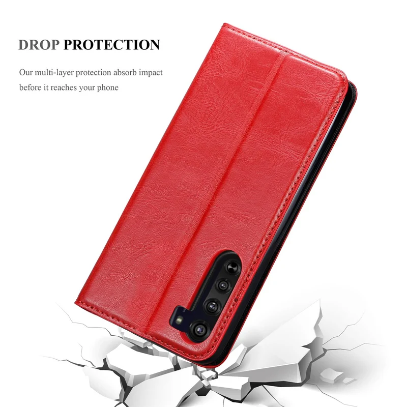 Cadorabo Hülle kompatibel mit Motorola EDGE Schutzhülle mit Magnetverschluss, Standfunktion und Kartenfach