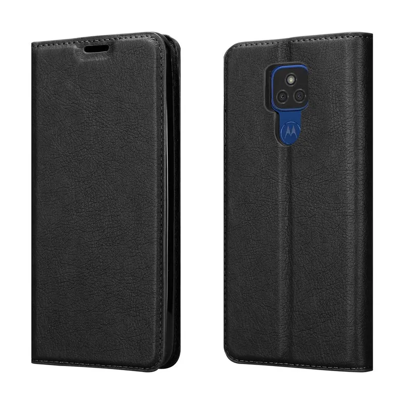 Cadorabo Hülle kompatibel mit Motorola MOTO E7 PLUS Schutzhülle mit Magnetverschluss, Standfunktion und Kartenfach