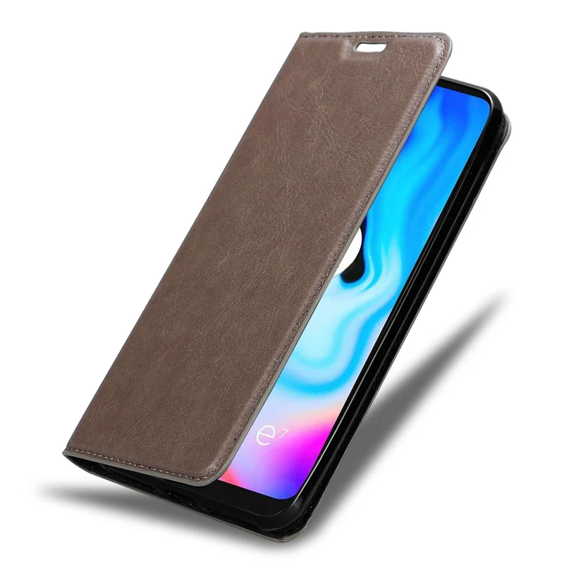 Cadorabo Hülle kompatibel mit Motorola MOTO E7 PLUS Schutzhülle mit Magnetverschluss, Standfunktion und Kartenfach